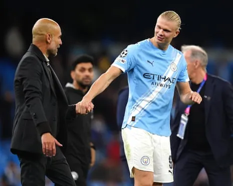 Erling Haaland Enters Exclusive Champions League Half-Century Group, Hailed by Guardiola as CR7 and Messi's Peer